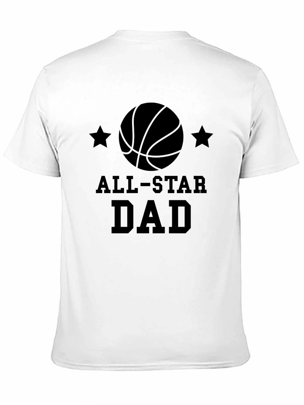 All-Star Dad Black Graphic T-Shirt