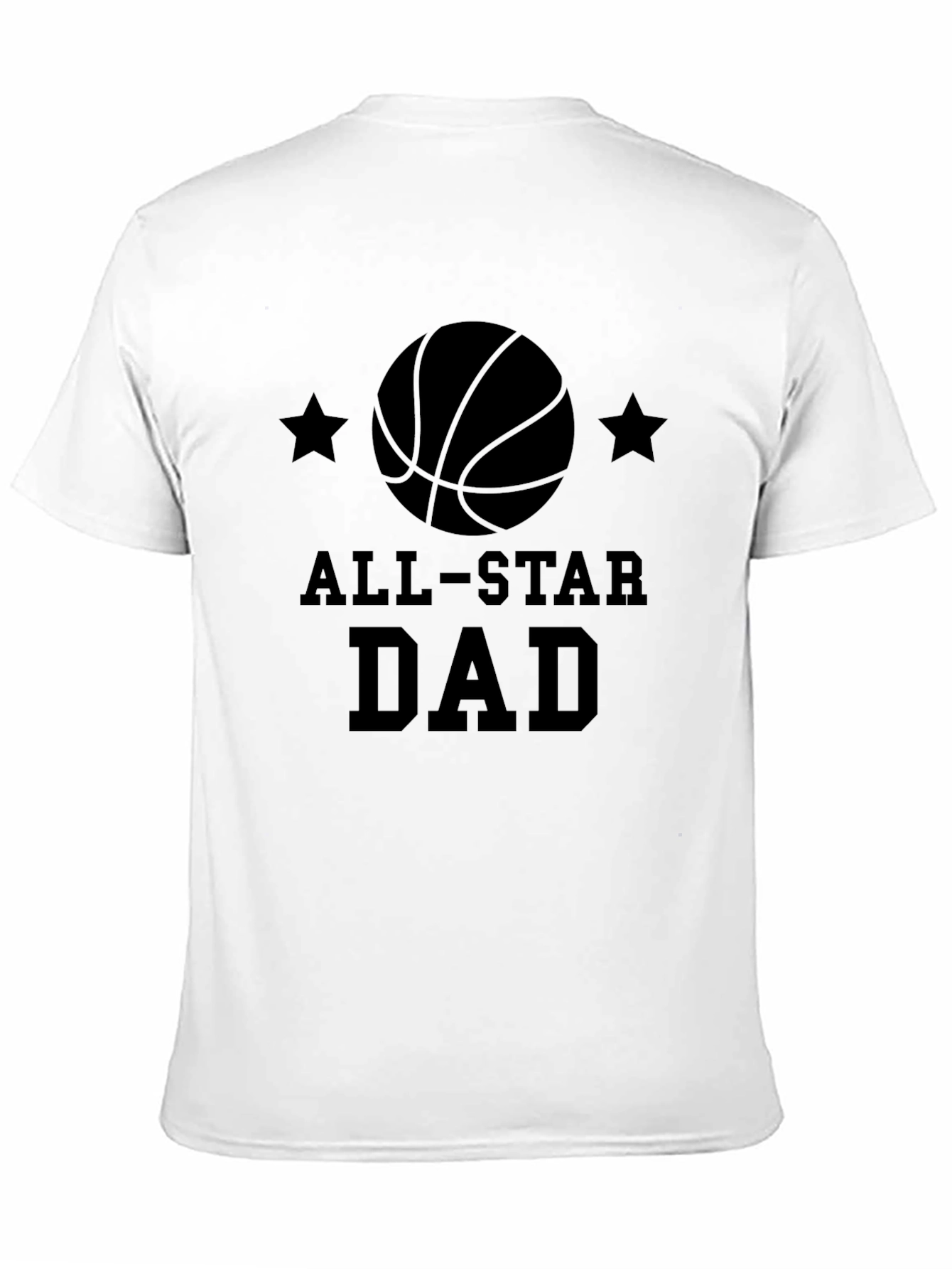 All-Star Dad Black Graphic T-Shirt