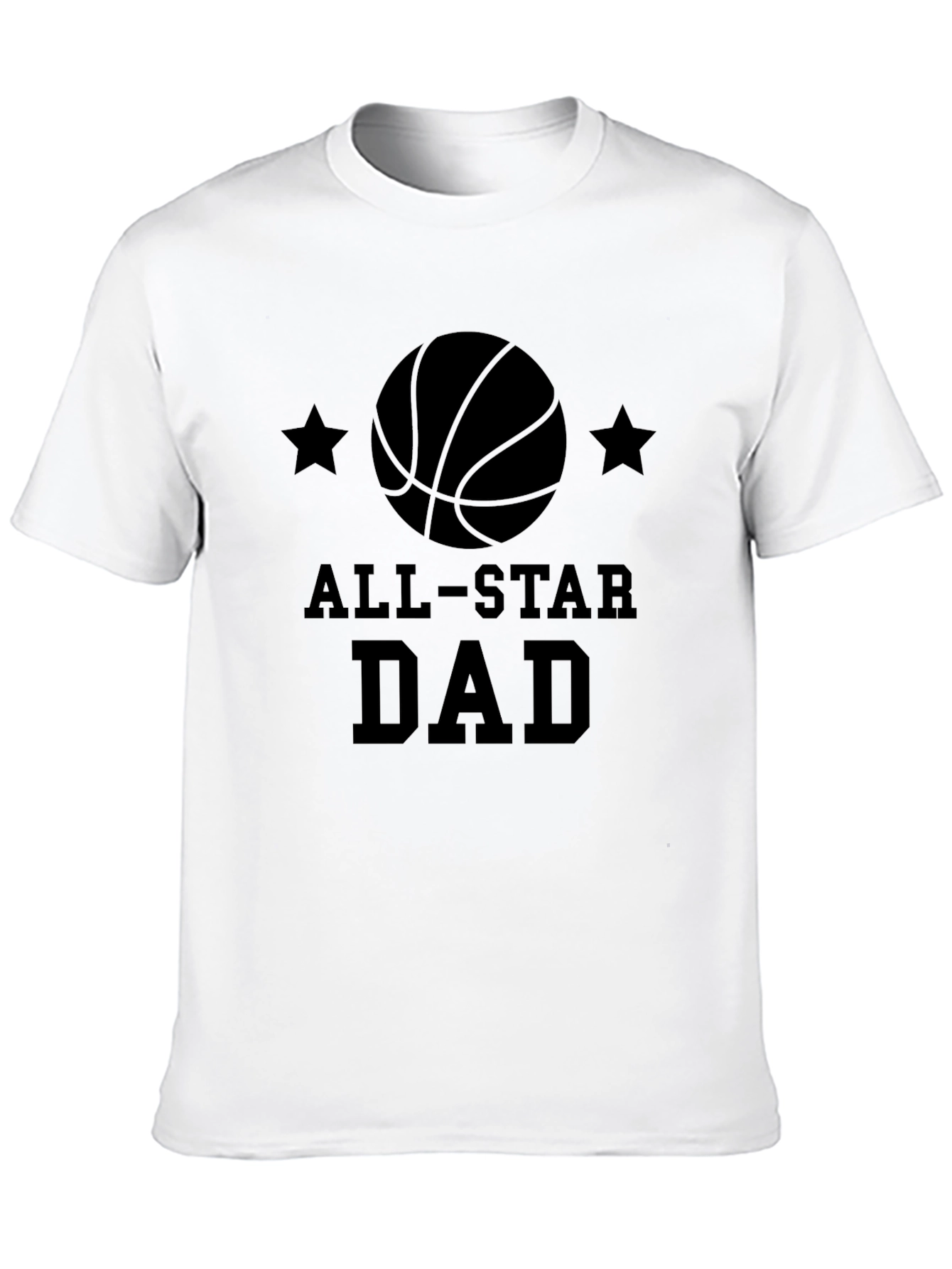 All-Star Dad Black Graphic T-Shirt