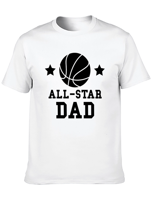 All-Star Dad Black Graphic T-Shirt