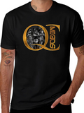 QC Migos Graphic Print Black T-Shirt