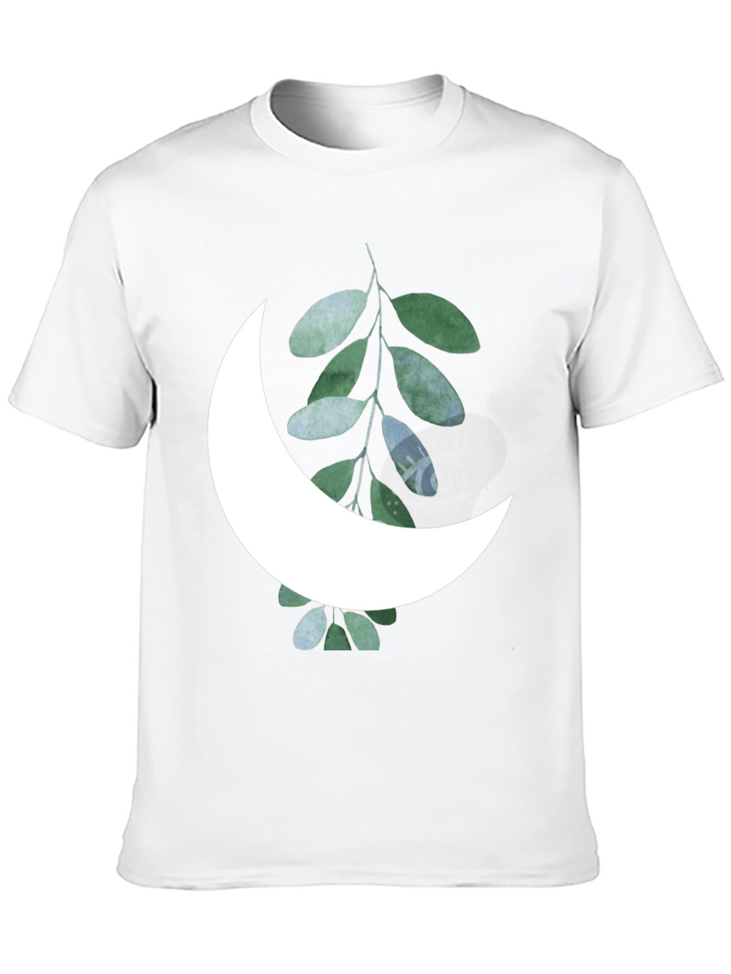 Moon & Leaf Graphic Black T-Shirt