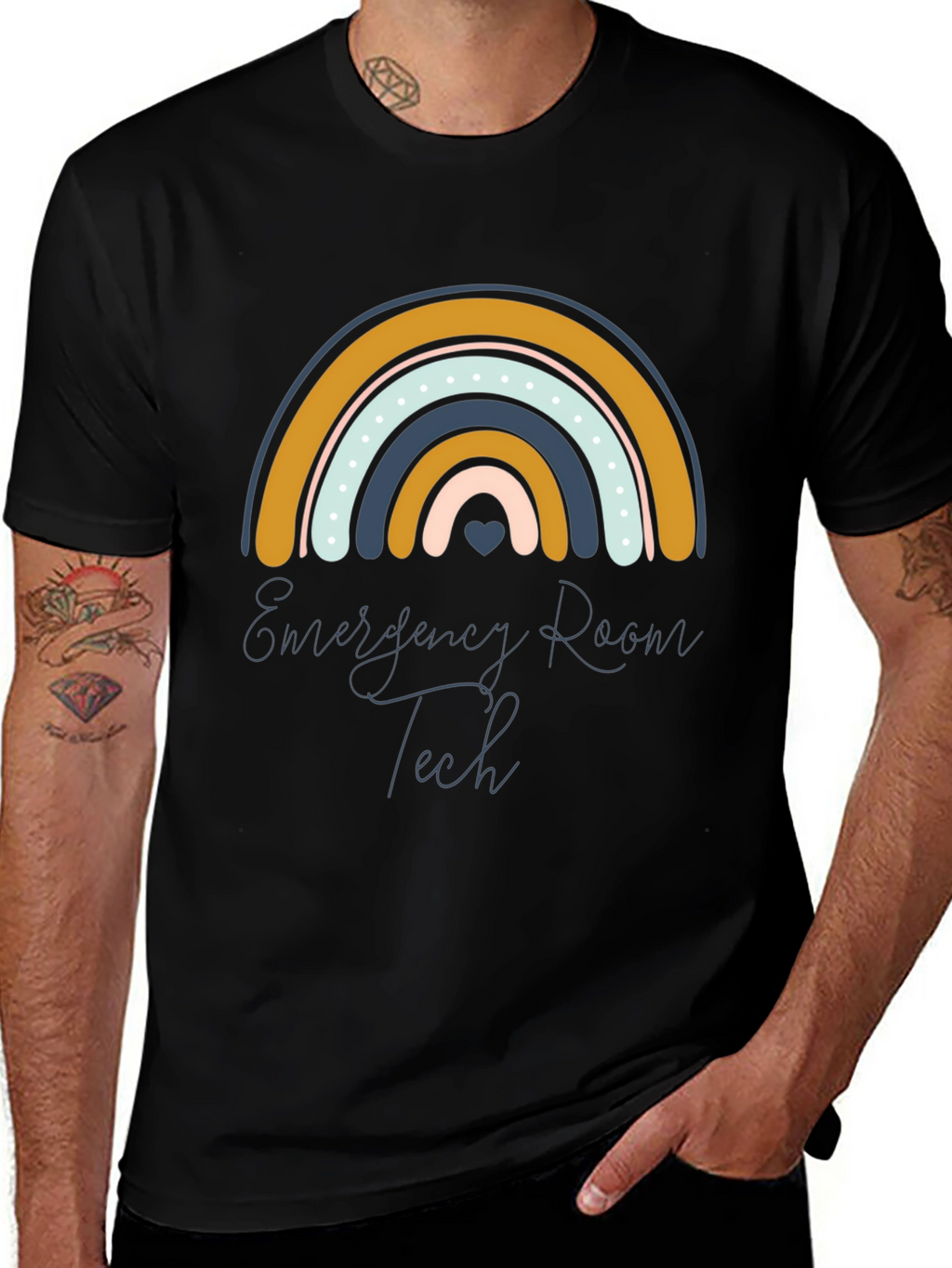 Emergency Room Tech Rainbow T-Shirt