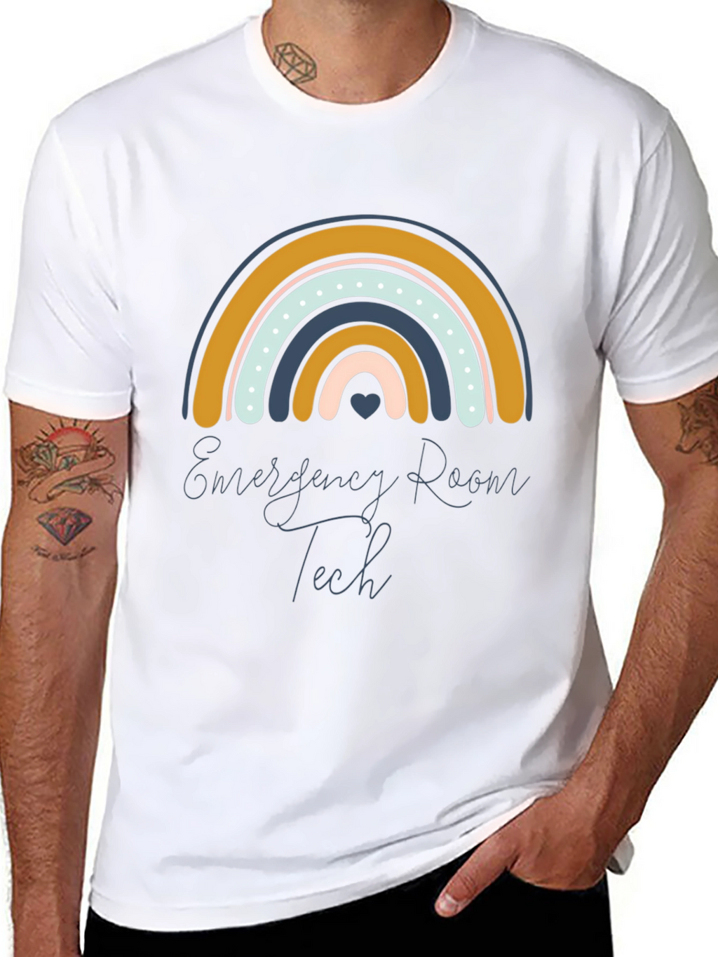Emergency Room Tech Rainbow T-Shirt