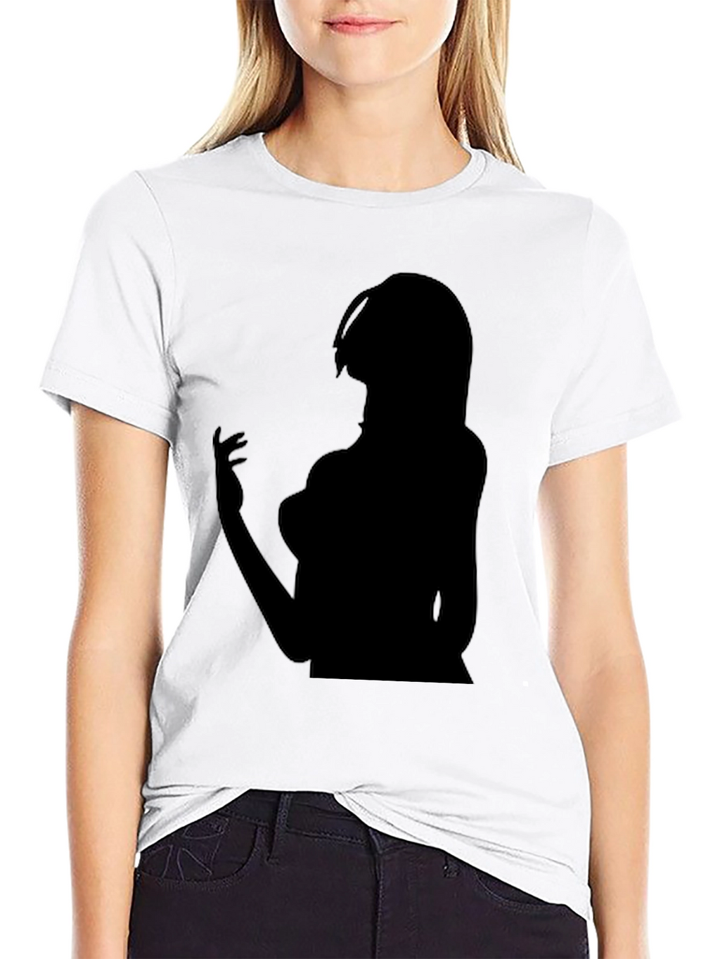 Silhouette Graphic Tee - Edgy Black T-Shirt