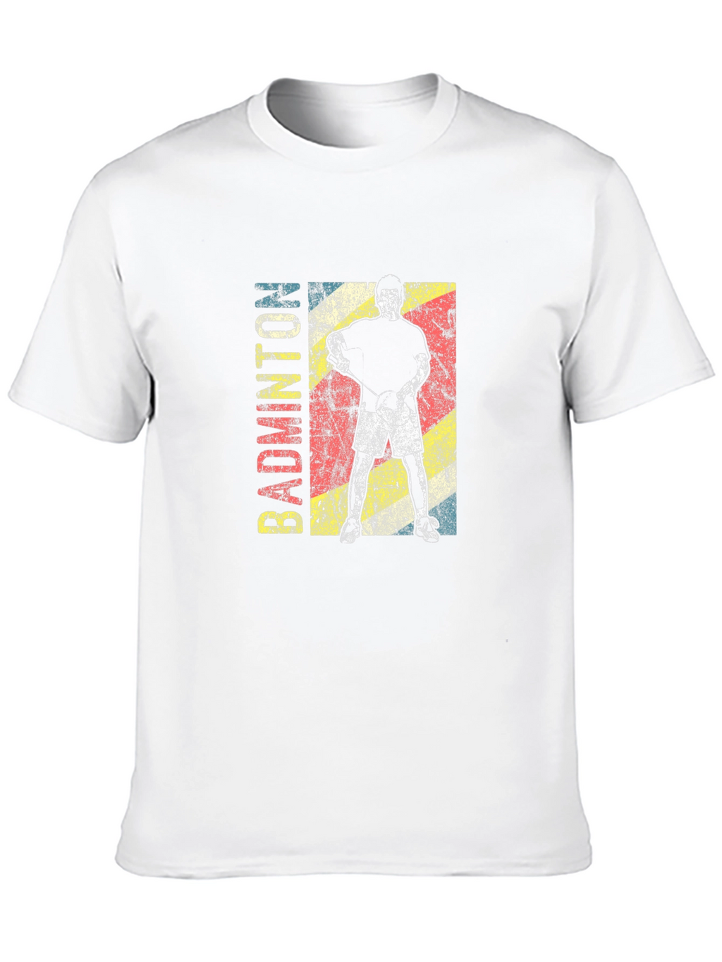 Badminton Player Graphic Tee - Retro Style