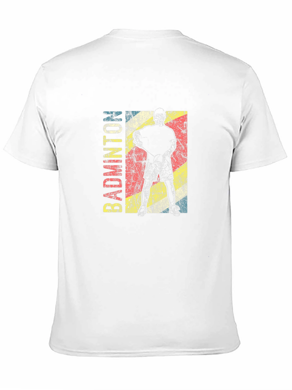 Badminton Player Graphic Tee - Retro Style