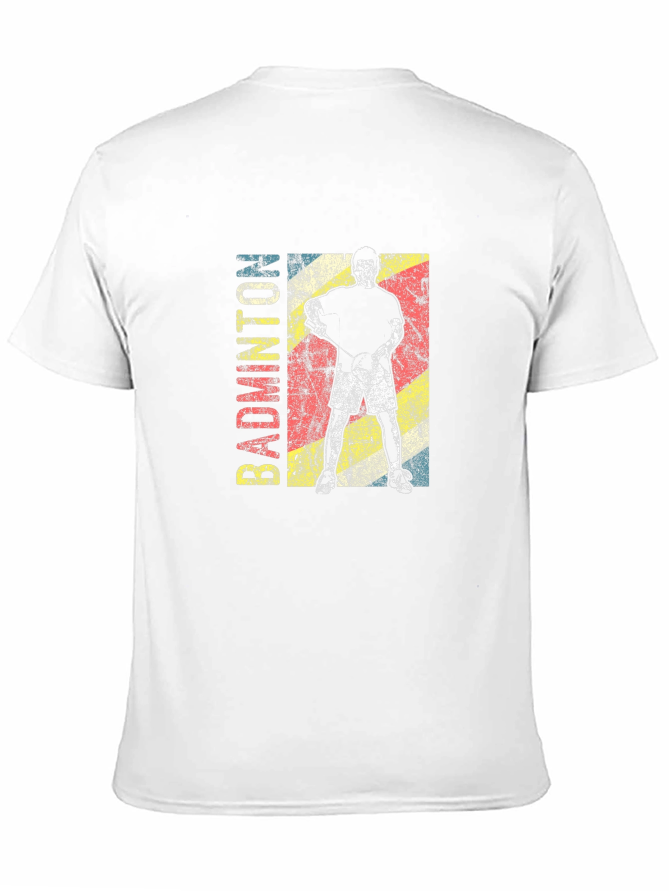 Badminton Player Graphic Tee - Retro Style