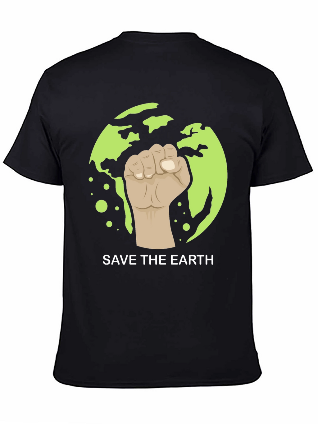 Save the Earth Graphic Tee - Black