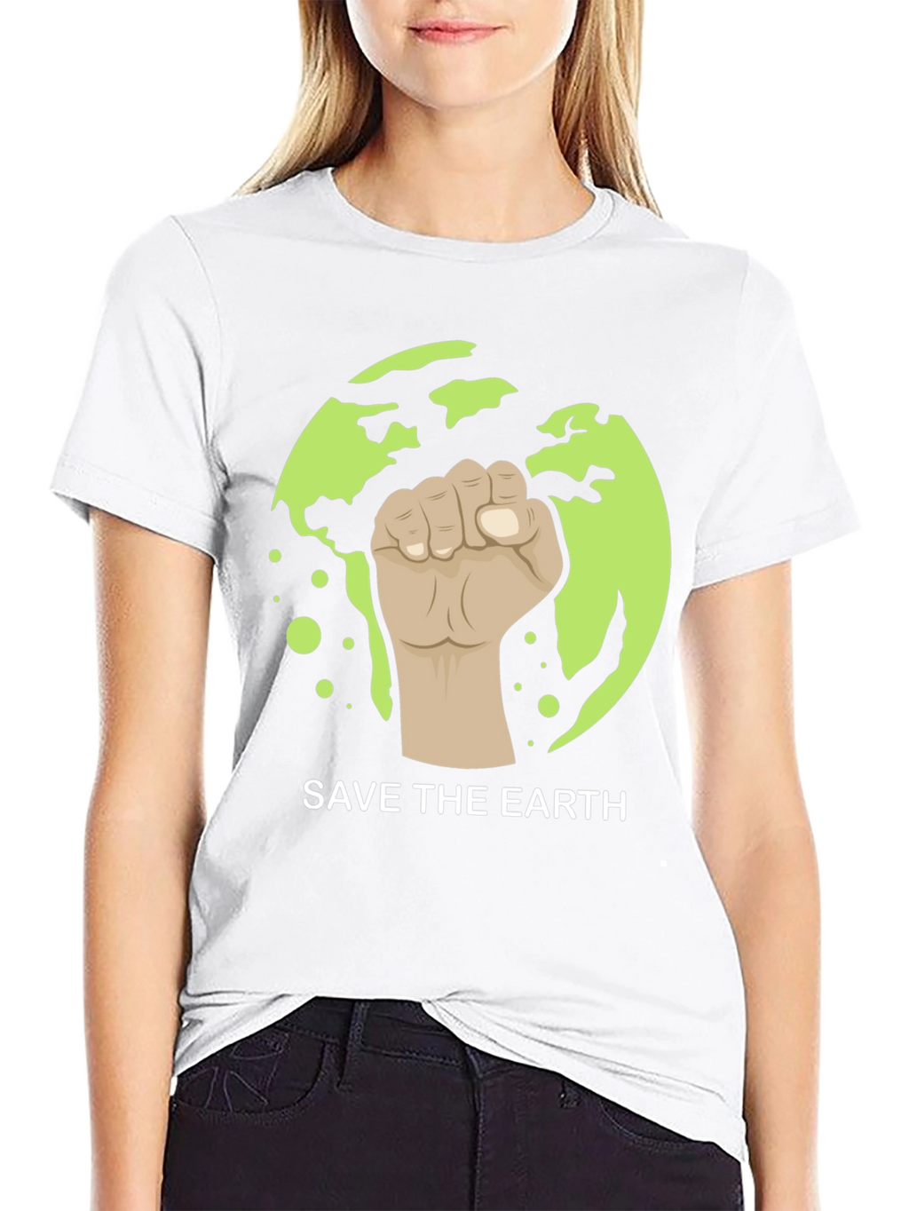 Save the Earth Graphic Tee - Black