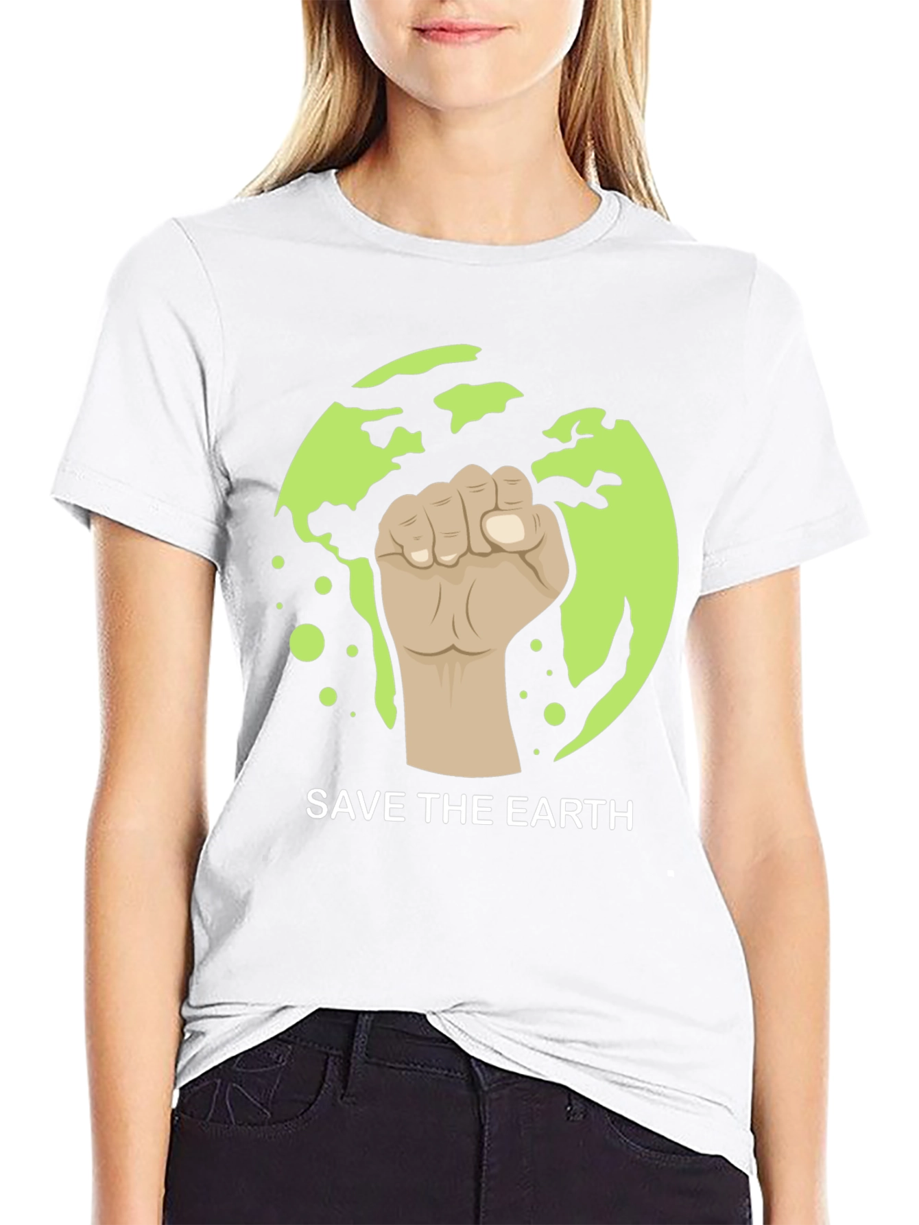 Save the Earth Graphic Tee - Black
