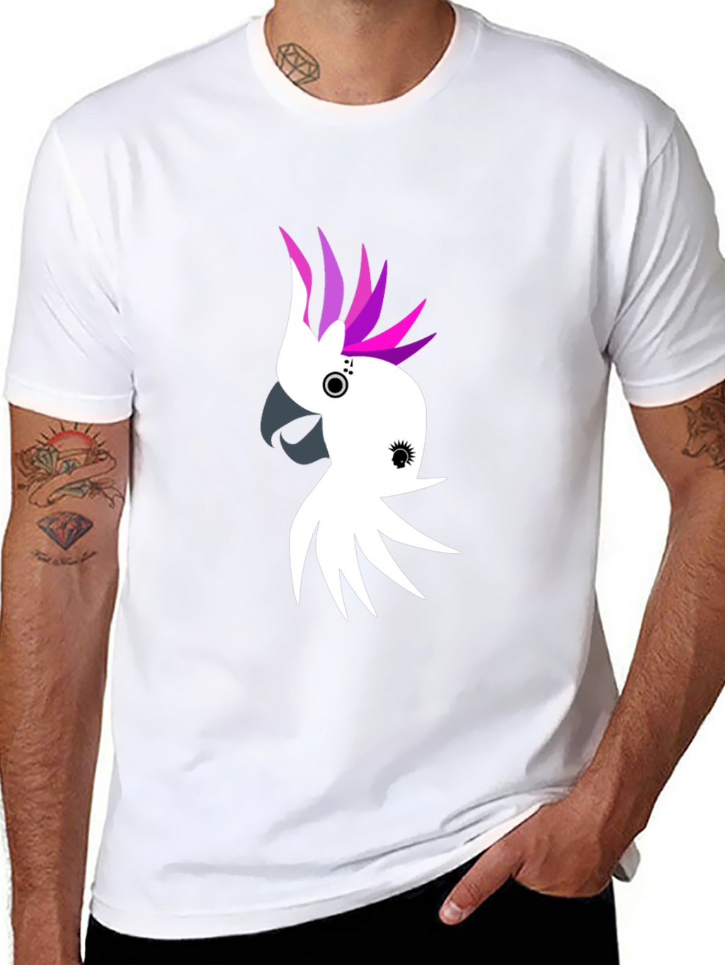 Cockatoo Graphic Tee - Black