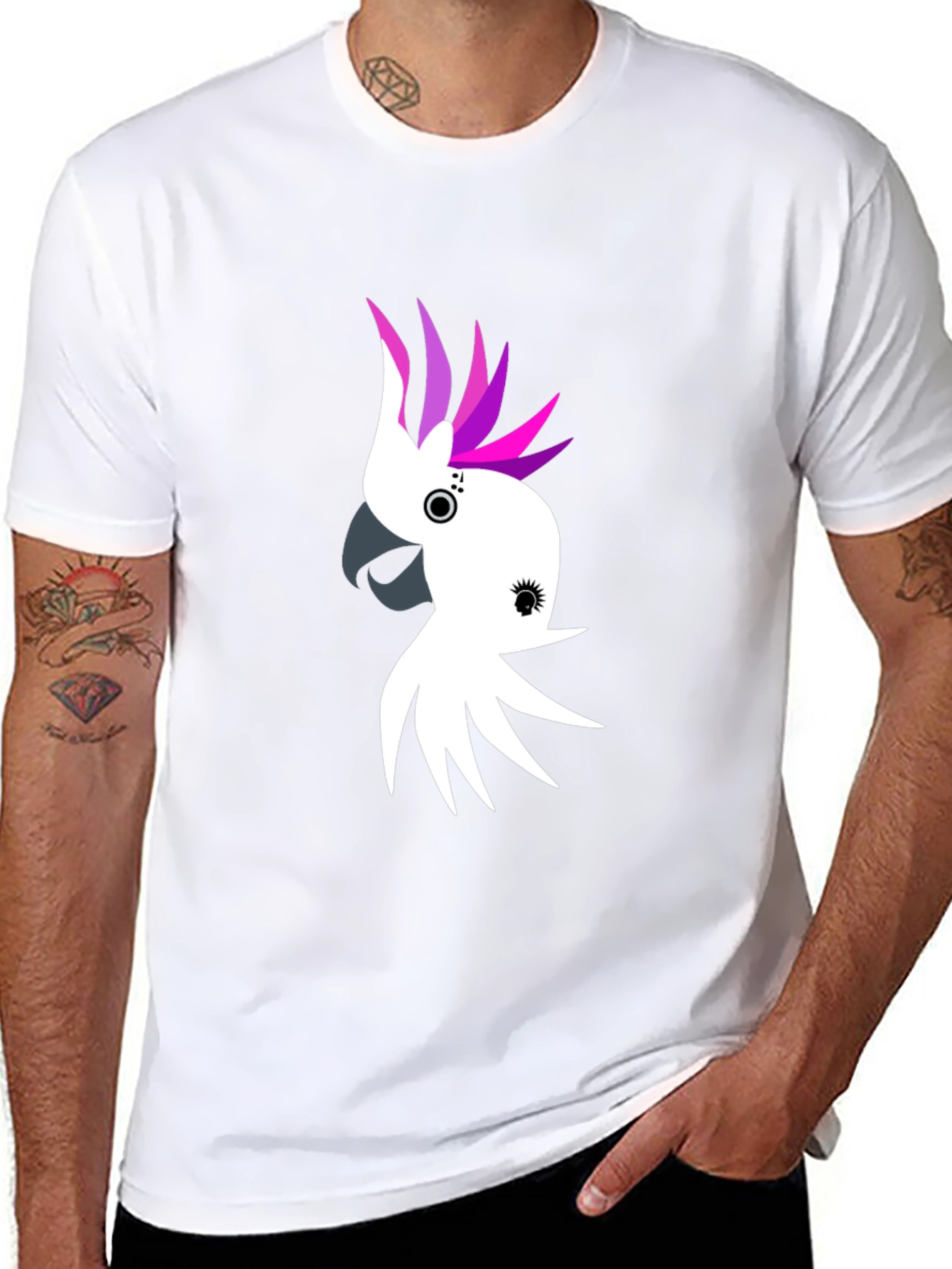 Cockatoo Graphic Tee - Black