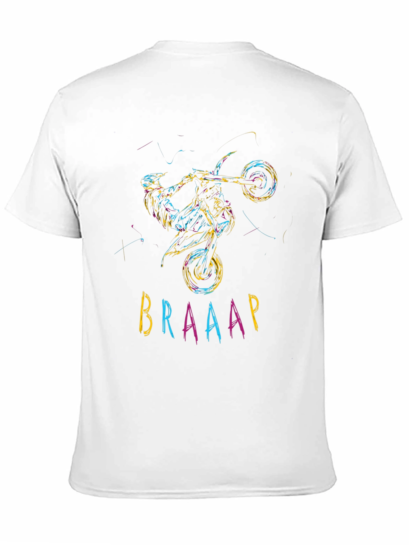 BRAAAP Motocross Graphic Black T-Shirt