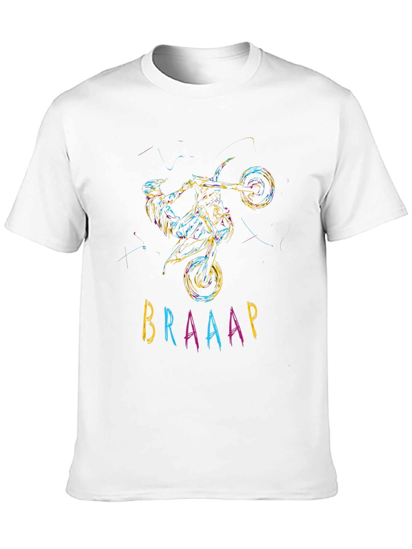 BRAAAP Motocross Graphic Black T-Shirt