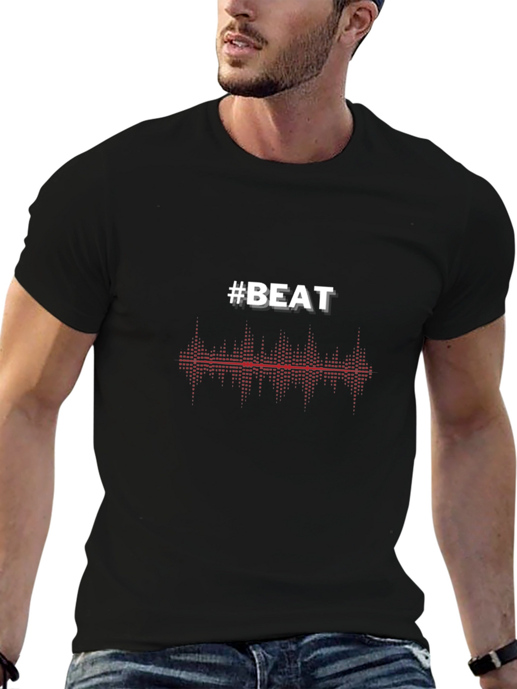 #BEAT Music Graphic T-Shirt - Stylish Design