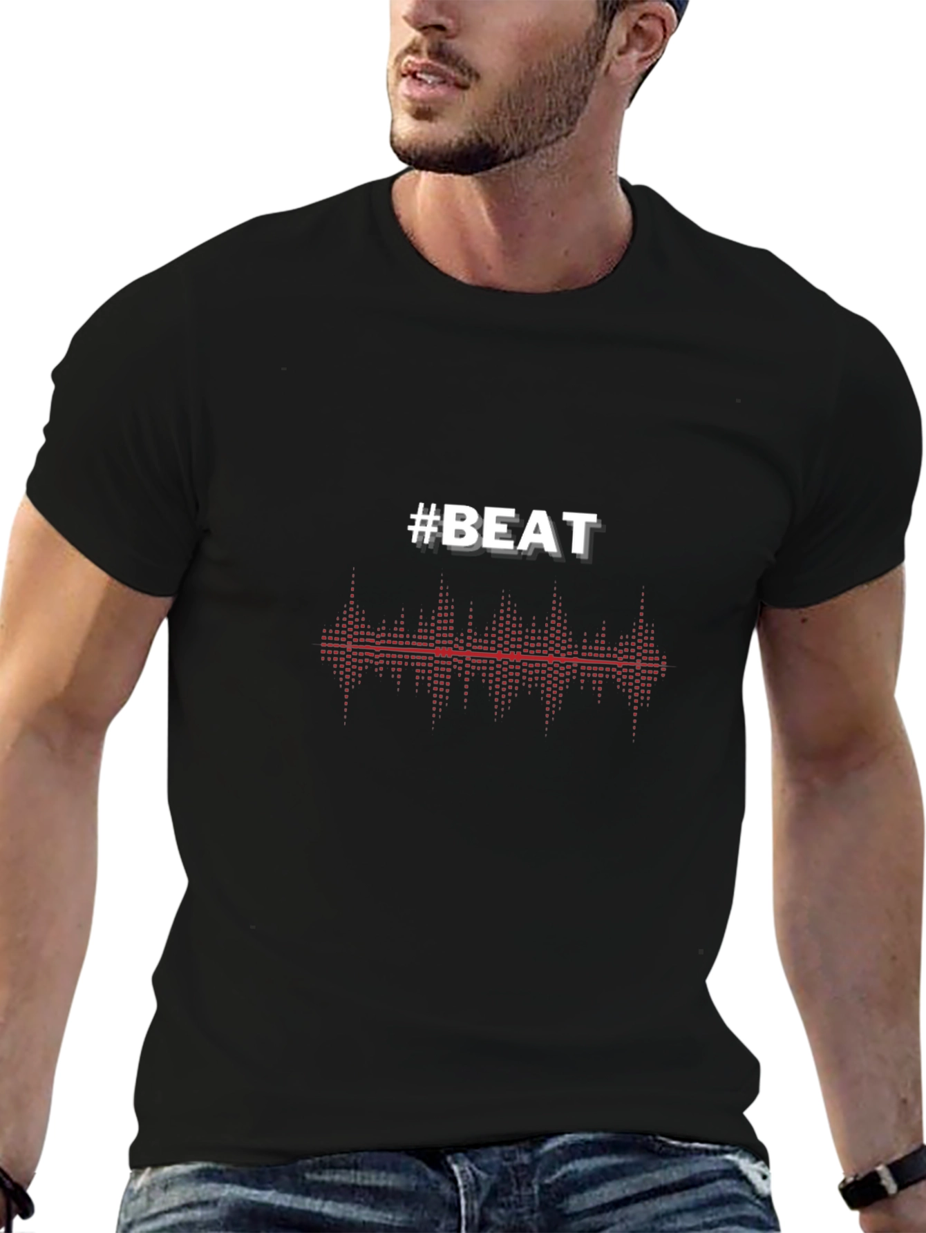 #BEAT Music Graphic T-Shirt - Stylish Design