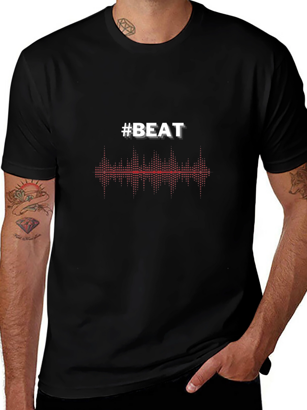 #BEAT Music Graphic T-Shirt - Stylish Design
