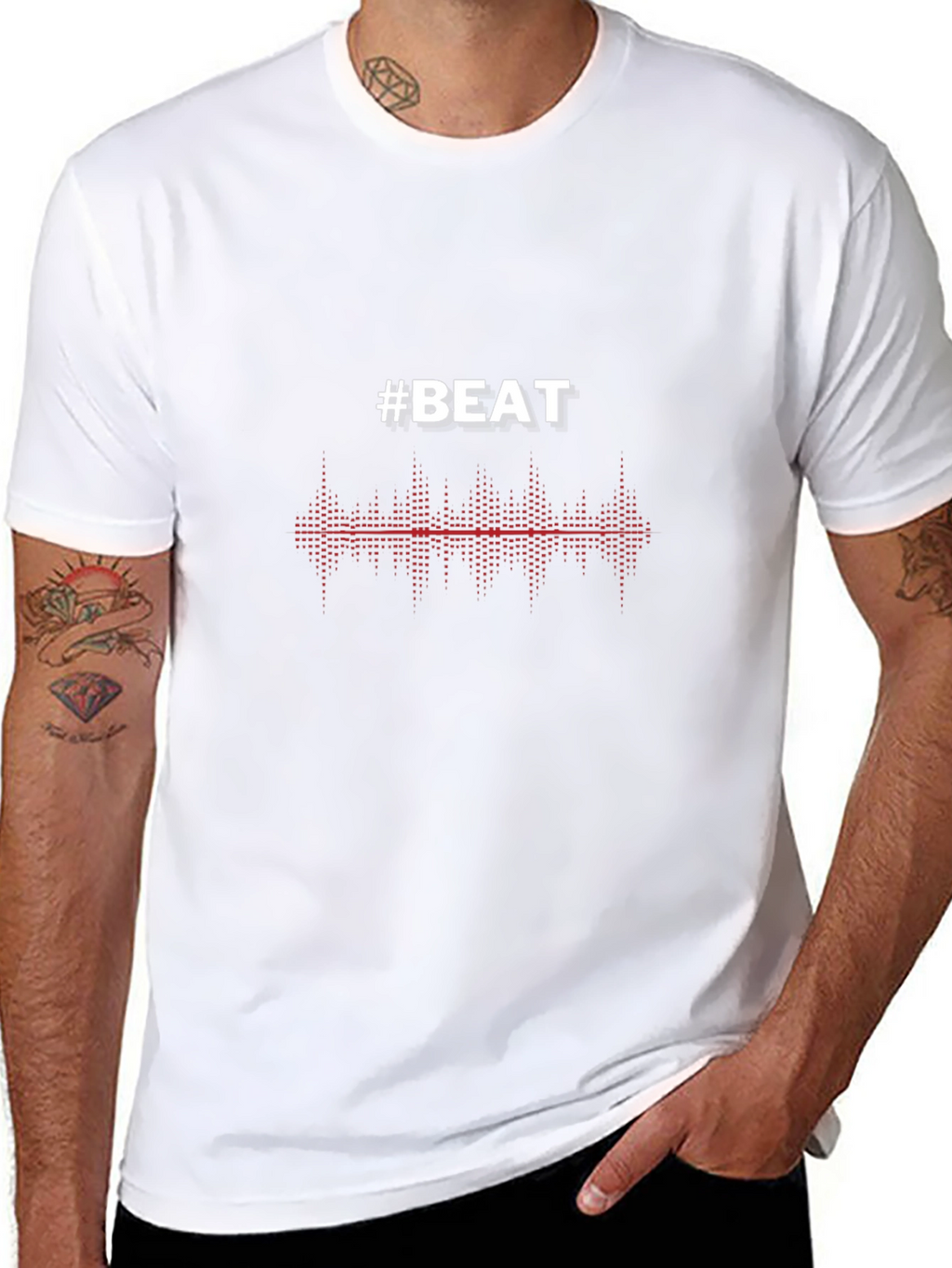 #BEAT Music Graphic T-Shirt - Stylish Design