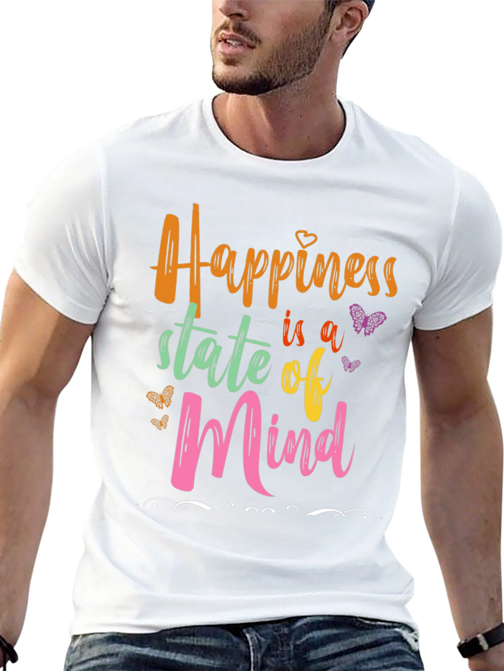 Happiness State of Mind Graphic Tee