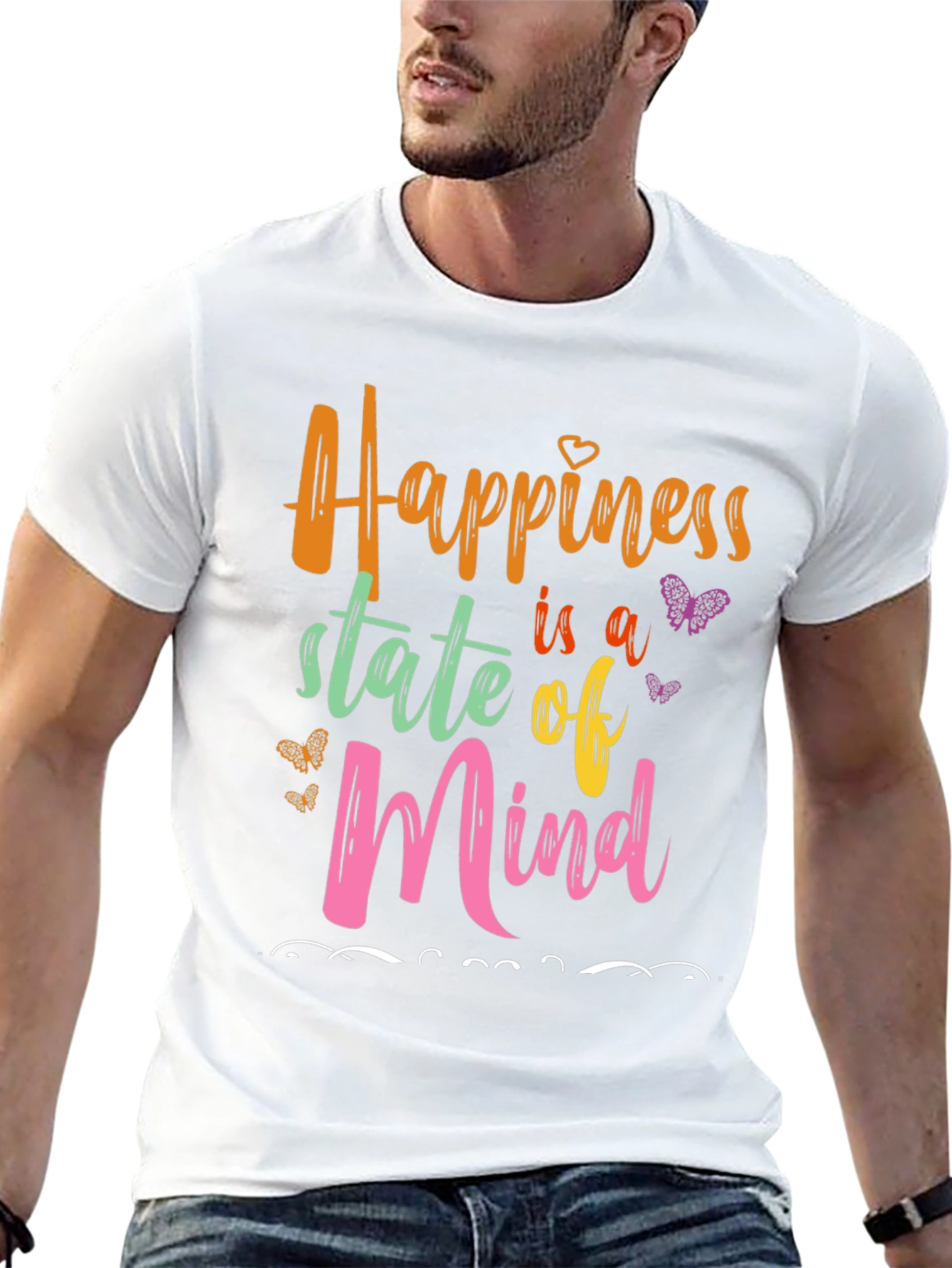 Happiness State of Mind Graphic Tee