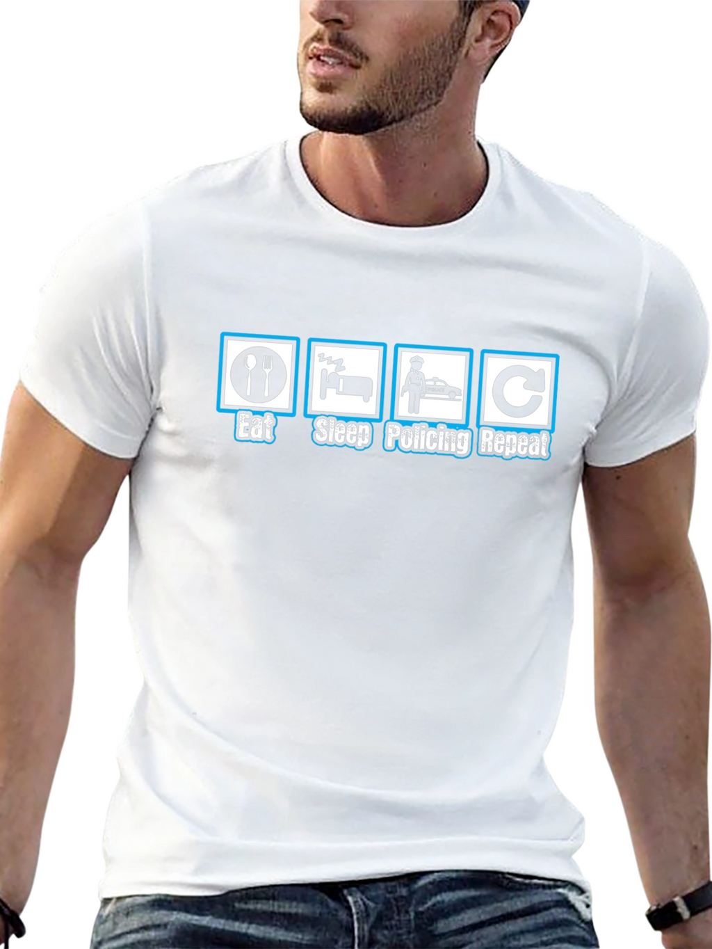 Eat Sleep Policing Repeat T-Shirt