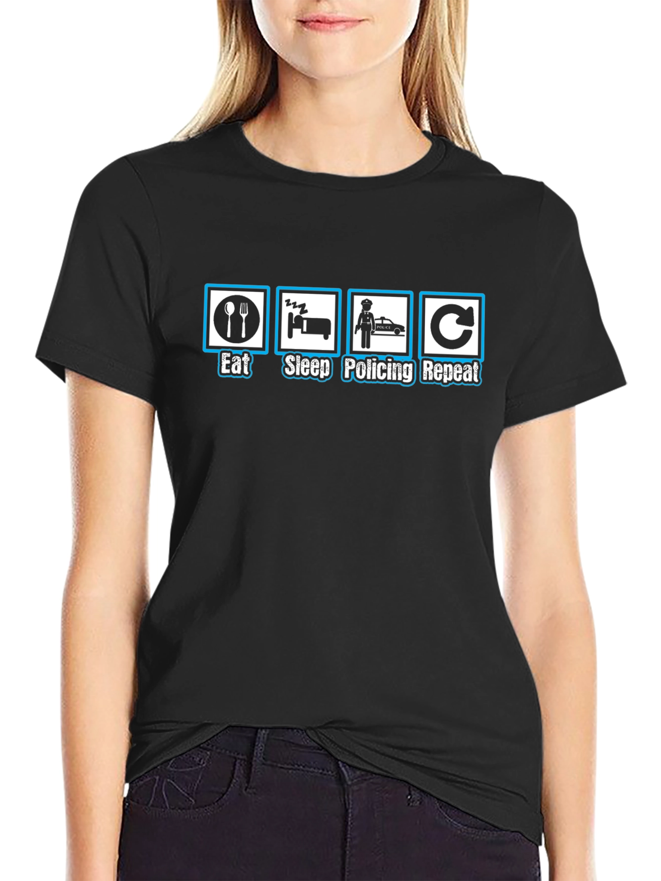 Eat Sleep Policing Repeat T-Shirt