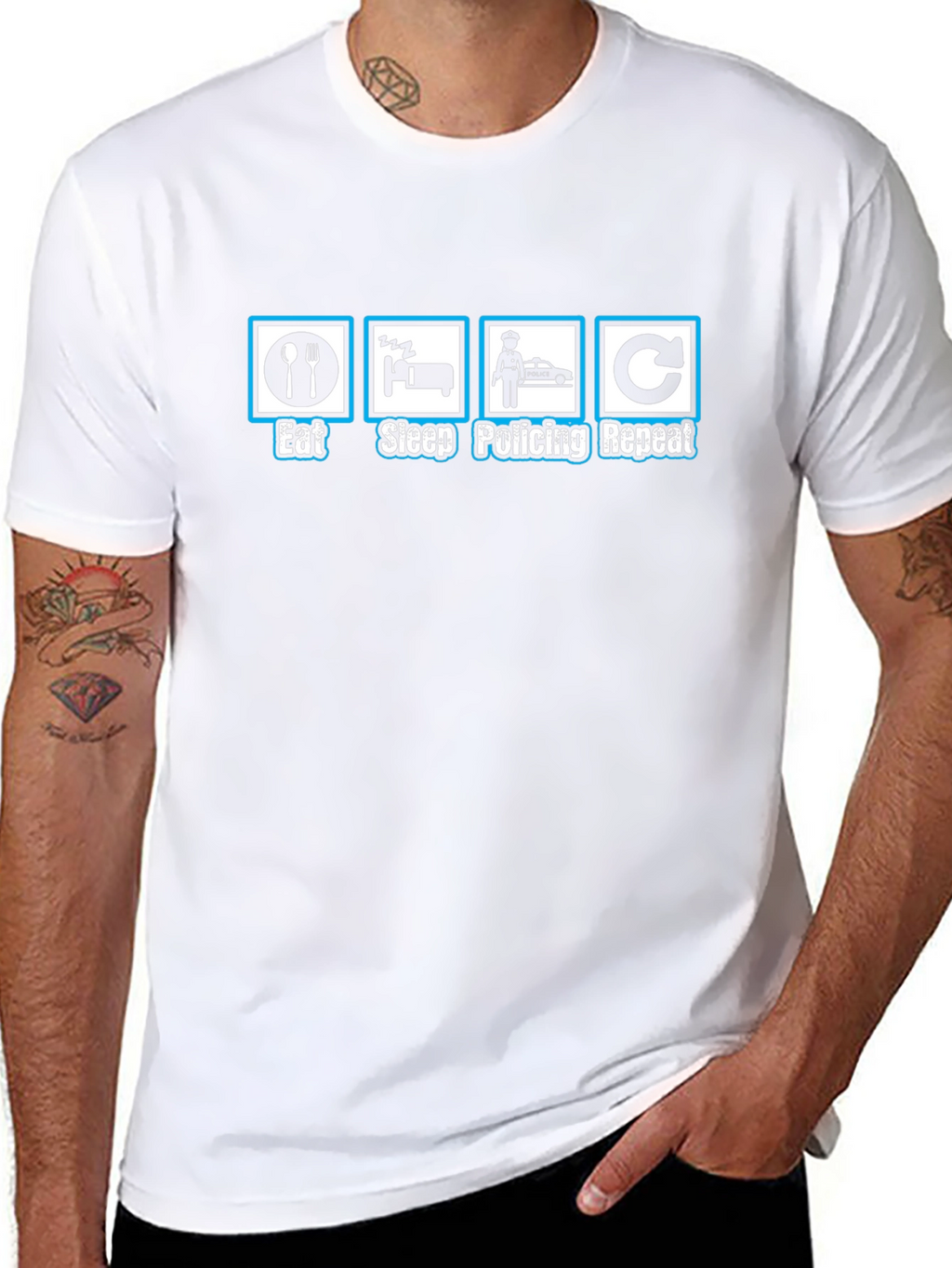 Eat Sleep Policing Repeat T-Shirt