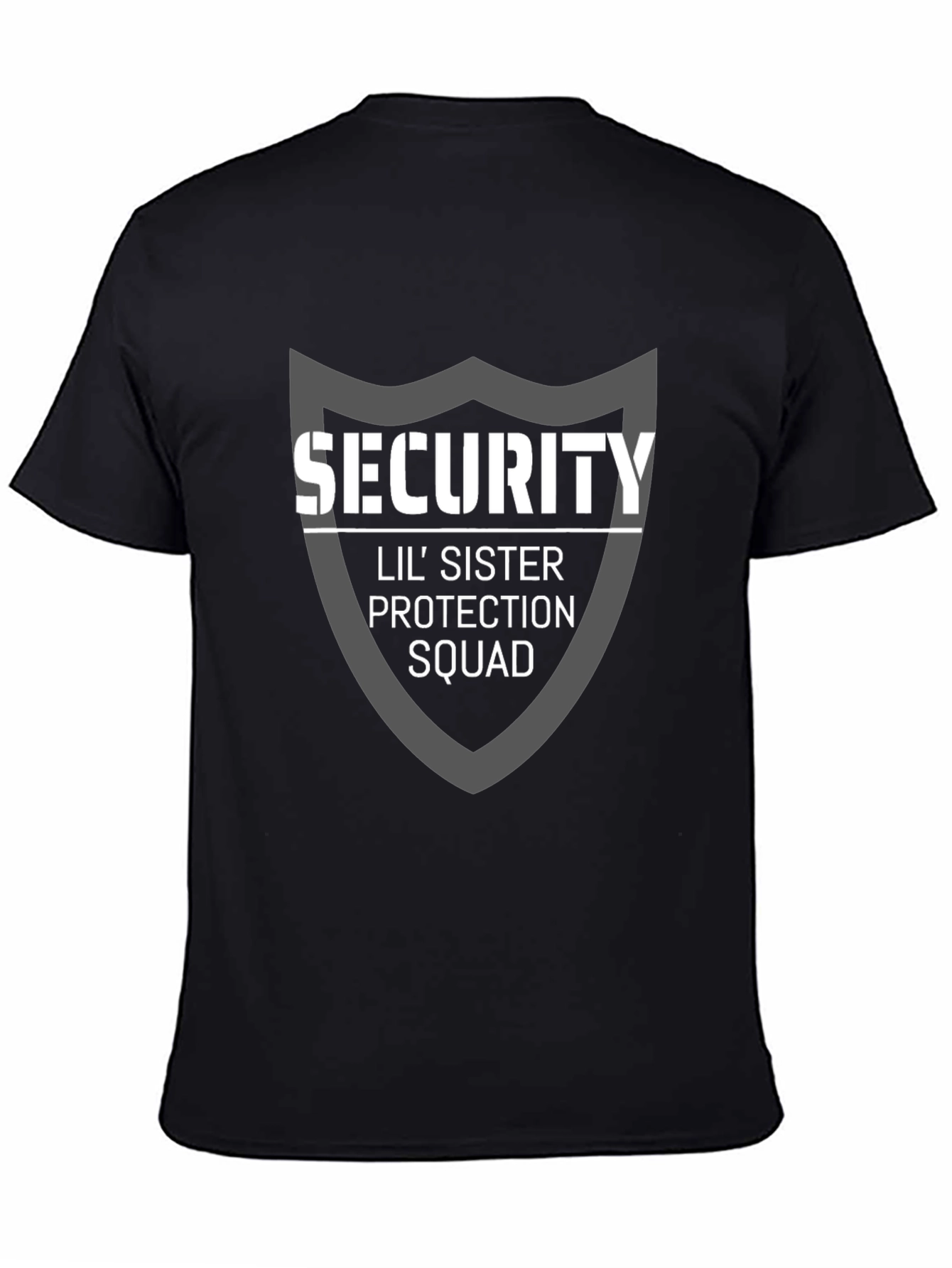 Security Lil Sister Protection Squad Graphic Tee