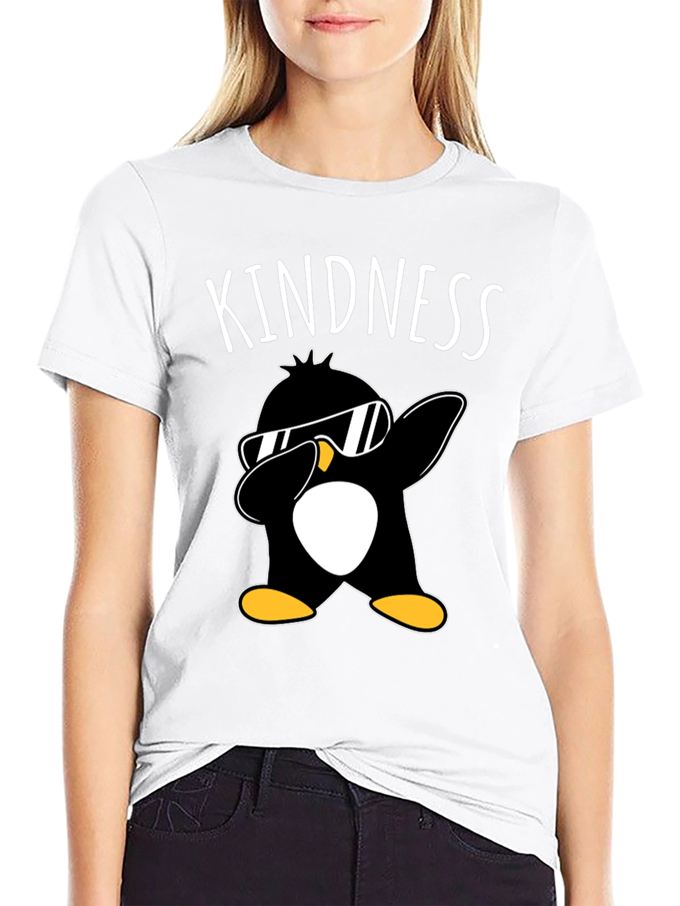 Kindness Penguin Dabbing T-Shirt - Unisex