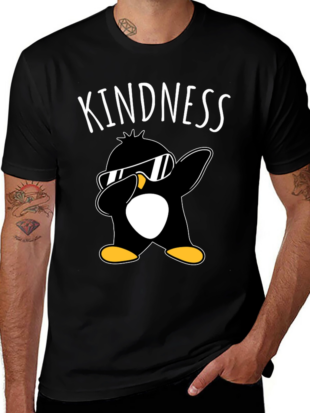 Kindness Penguin Dabbing T-Shirt - Unisex