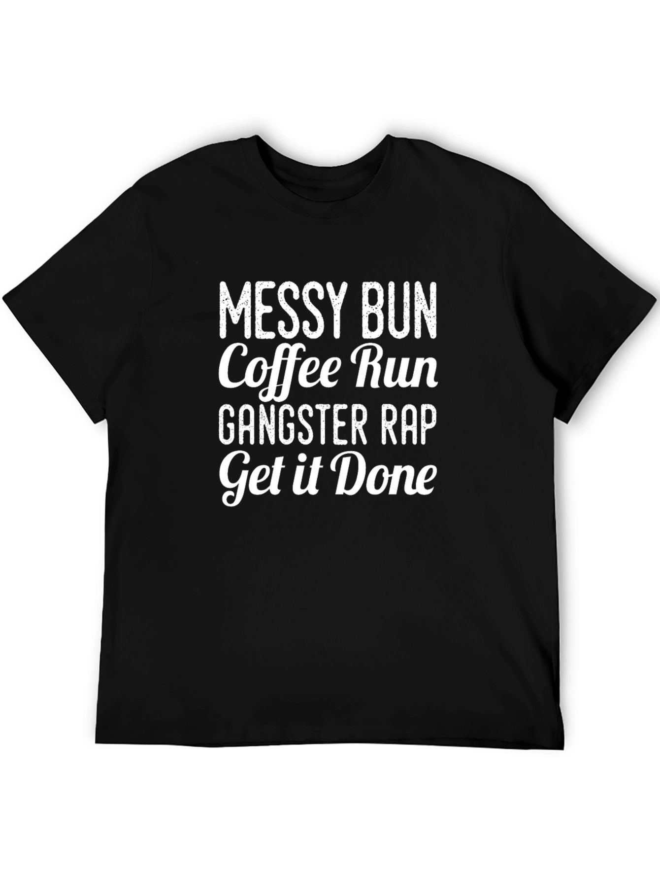Messy Bun Coffee Run Graphic Tee