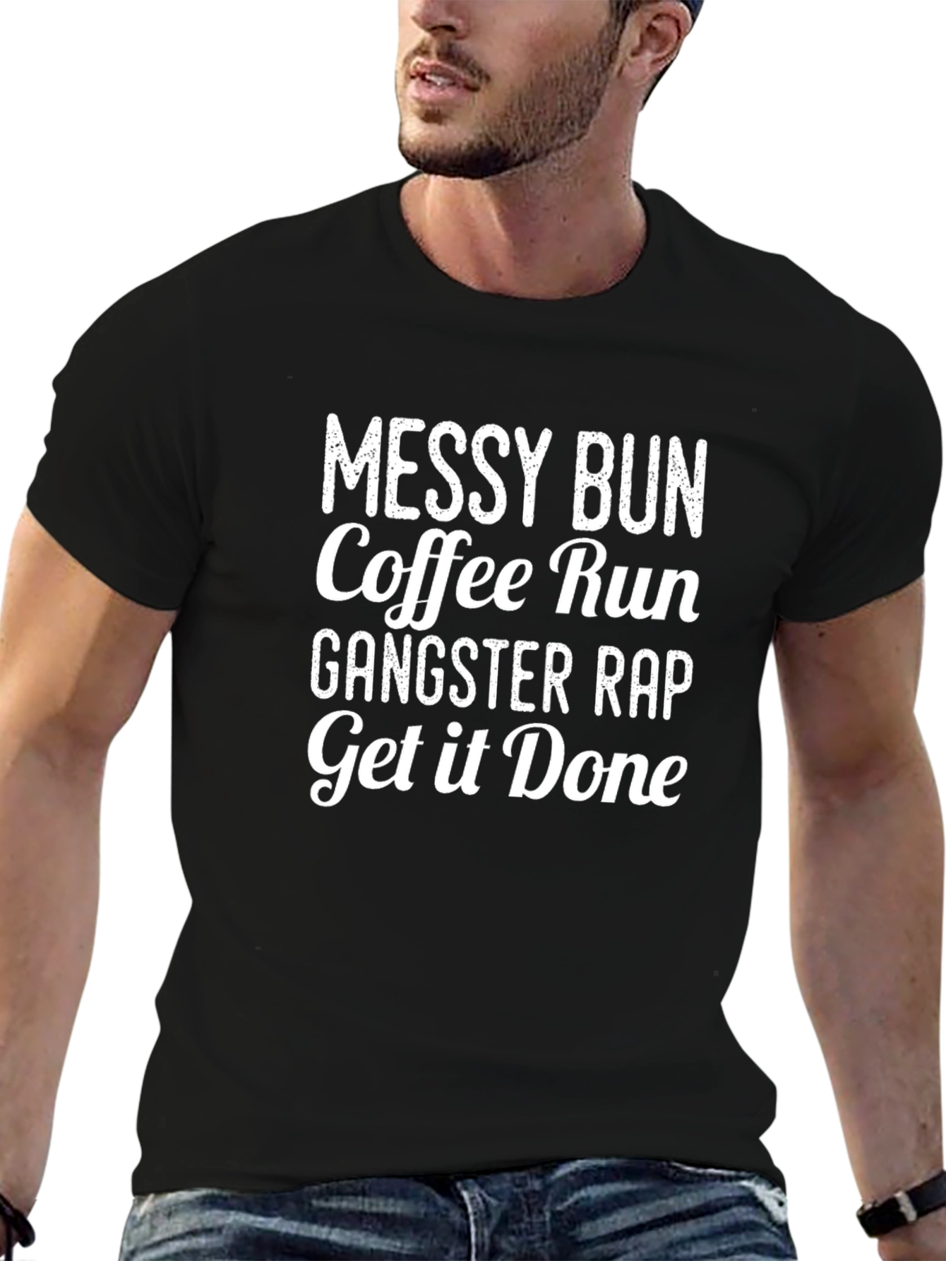 Messy Bun Coffee Run Graphic Tee