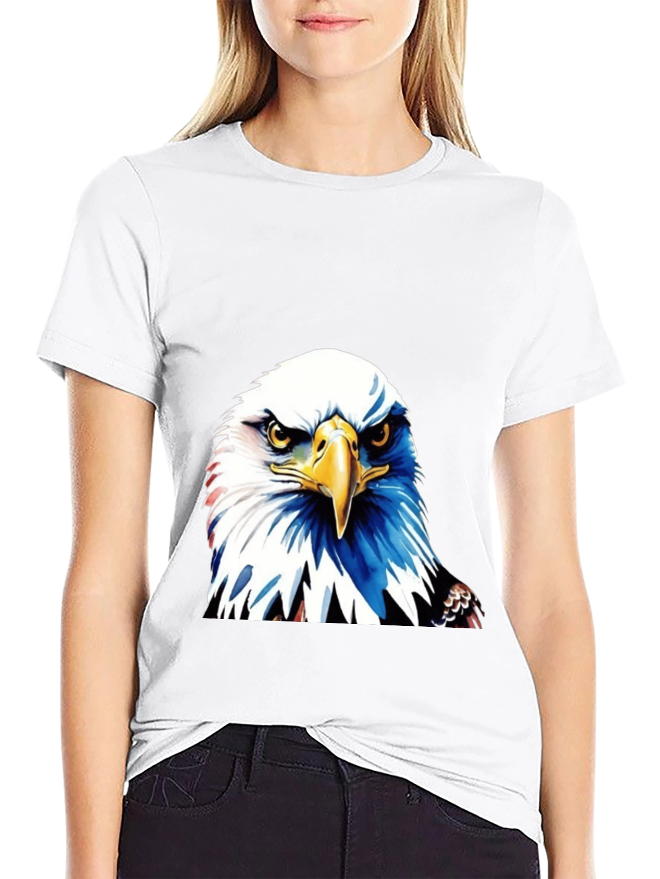 Bold Eagle Graphic Tee - Patriotic Style