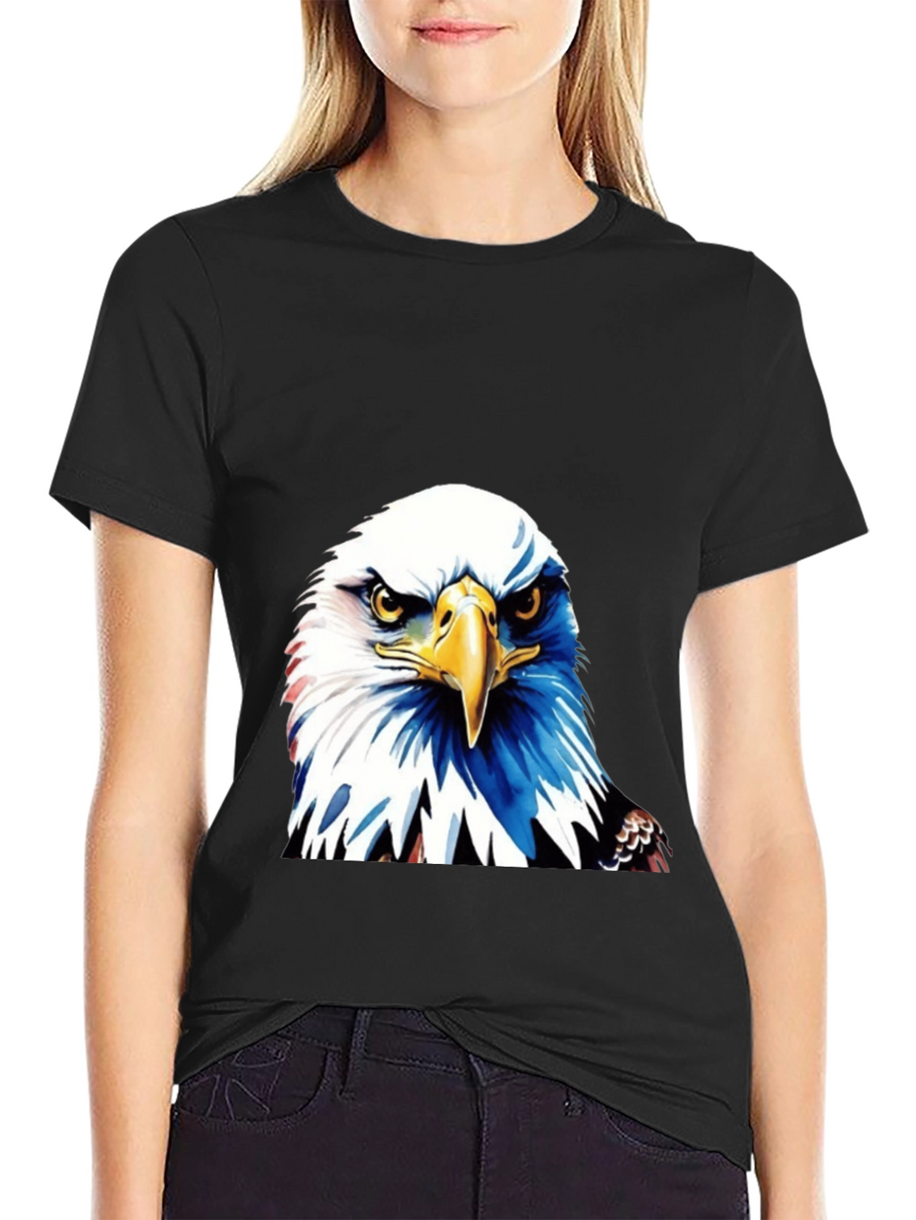 Bold Eagle Graphic Tee - Patriotic Style