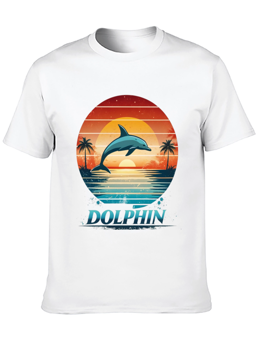 Dolphin Sunset Graphic Tee - Ocean Lovers T-Shirt