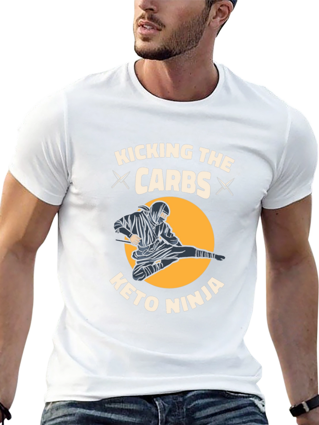Keto Ninja T-Shirt - Kicking The Carbs