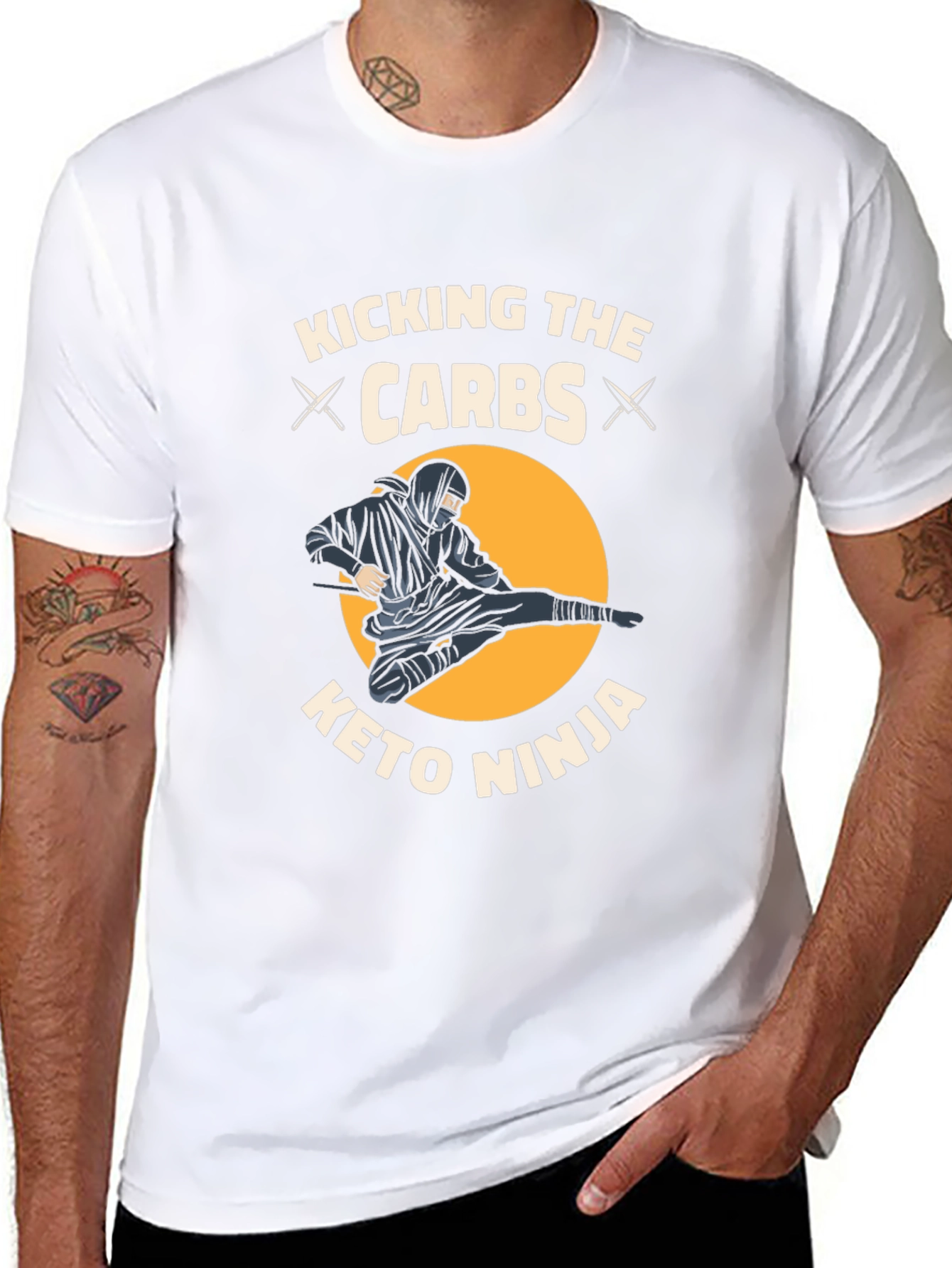 Keto Ninja T-Shirt - Kicking The Carbs