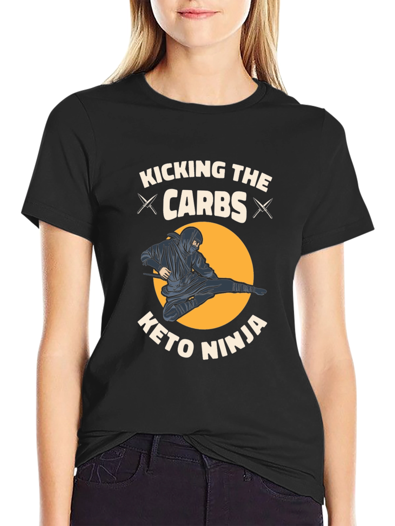 Keto Ninja T-Shirt - Kicking The Carbs