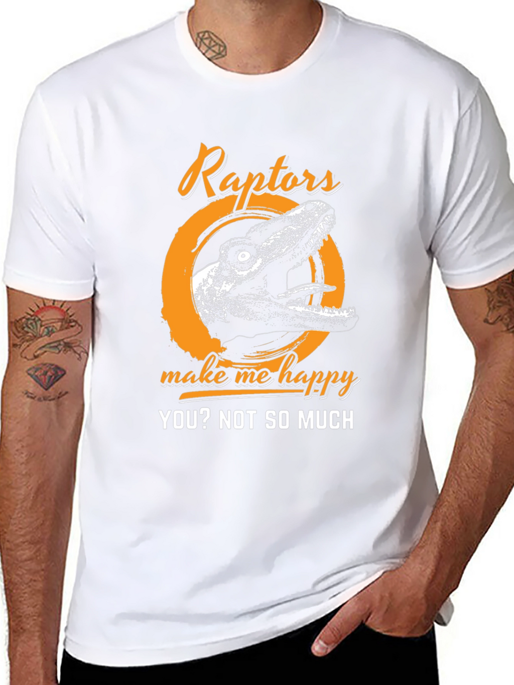 Raptors Make Me Happy T-Shirt