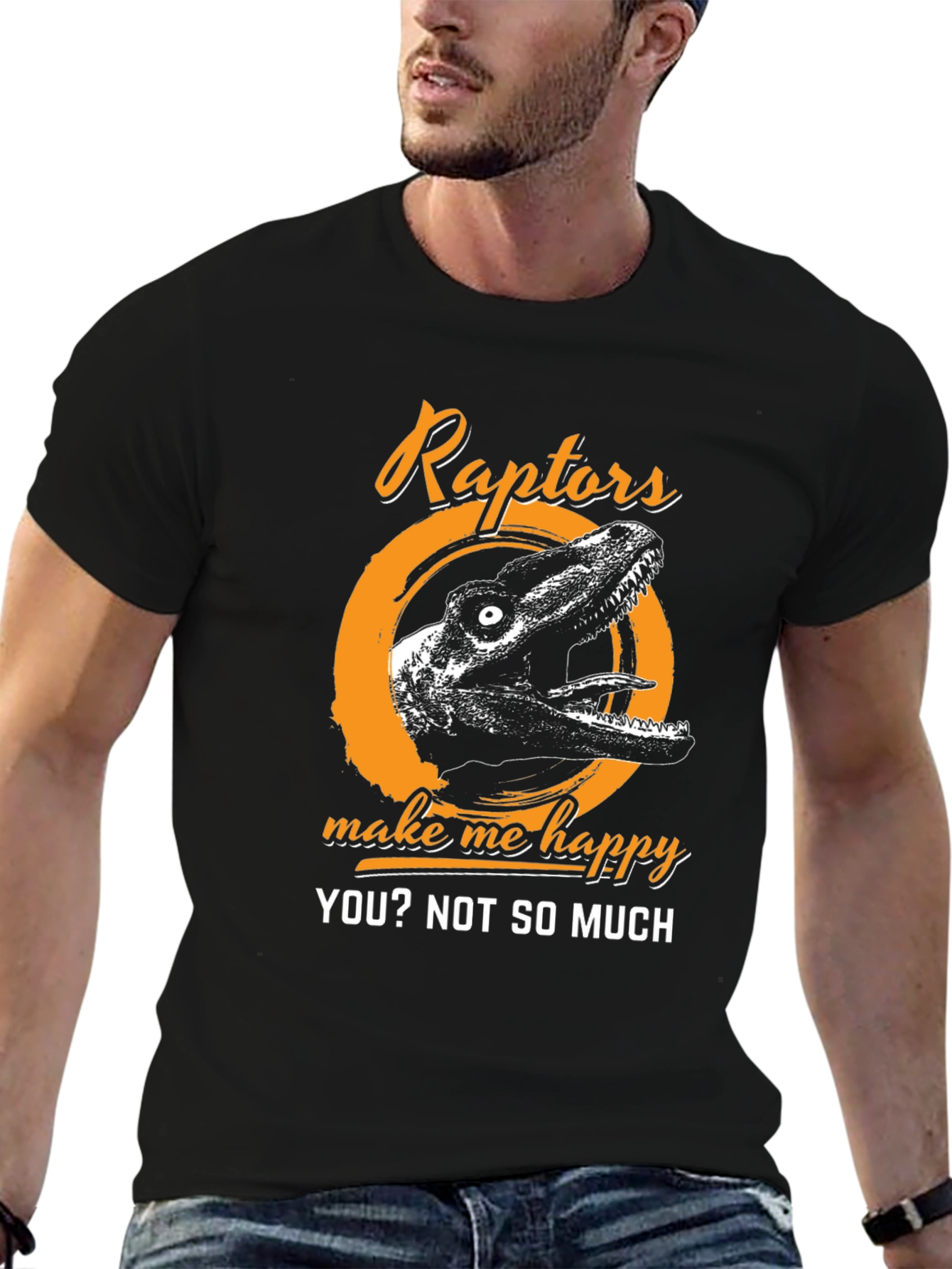 Raptors Make Me Happy T-Shirt