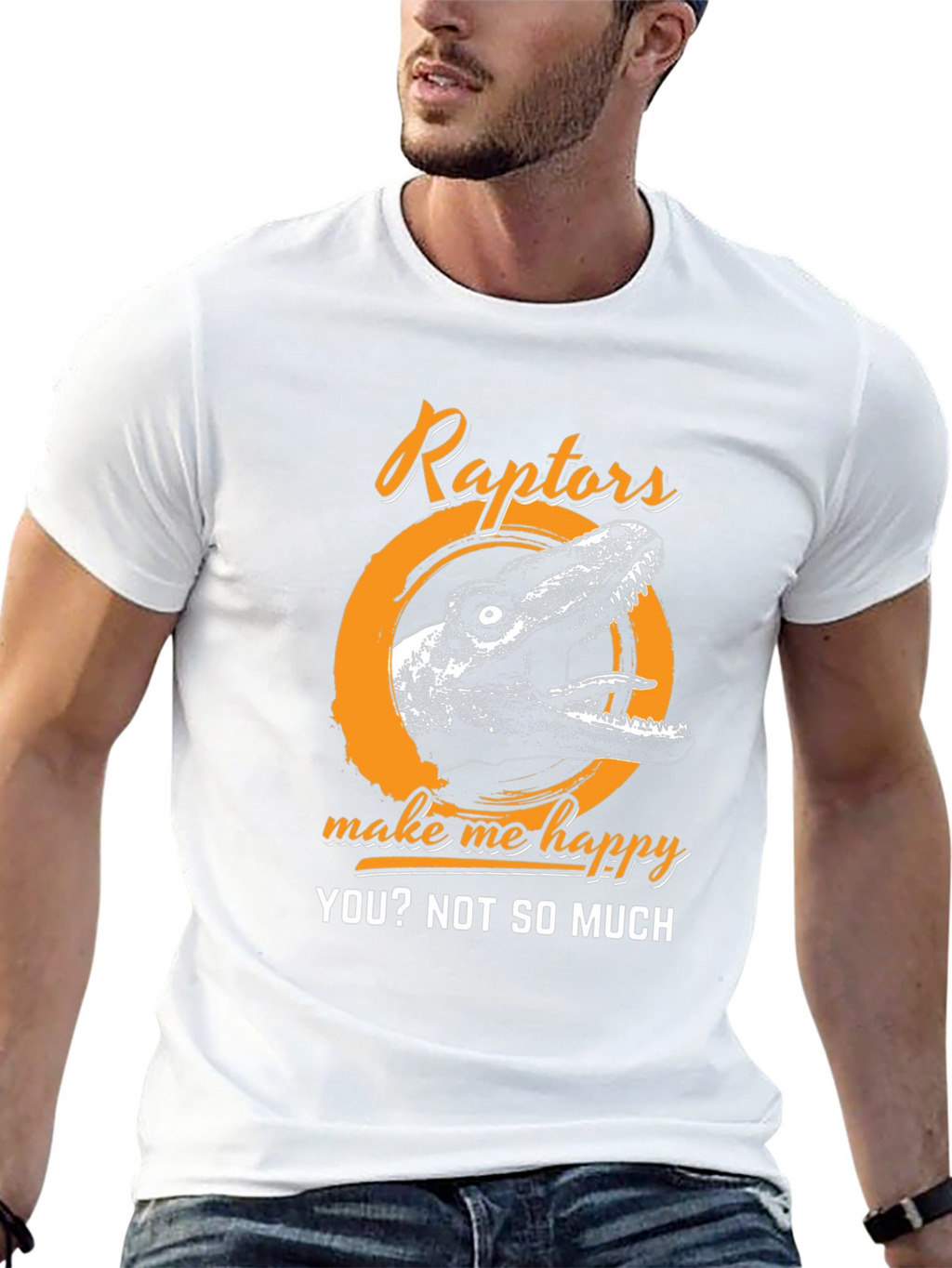 Raptors Make Me Happy T-Shirt