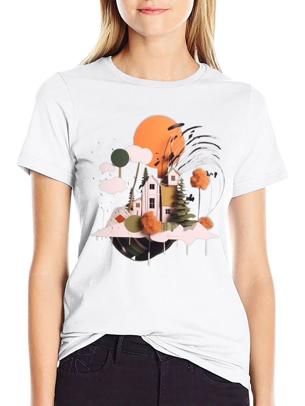 Abstract Landscape Graphic Tee