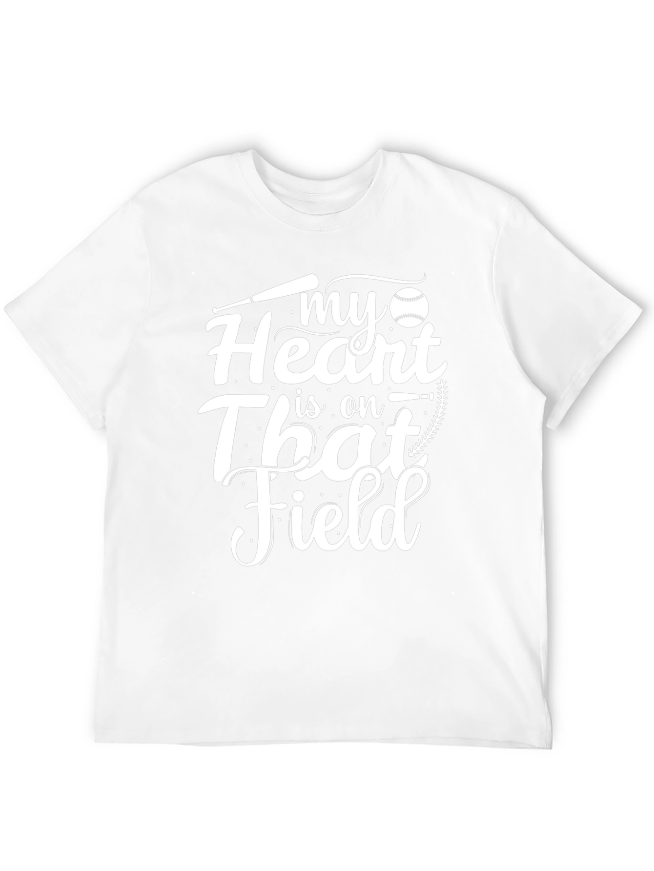 Baseball Fan T-Shirt: My Heart Is On That Field
