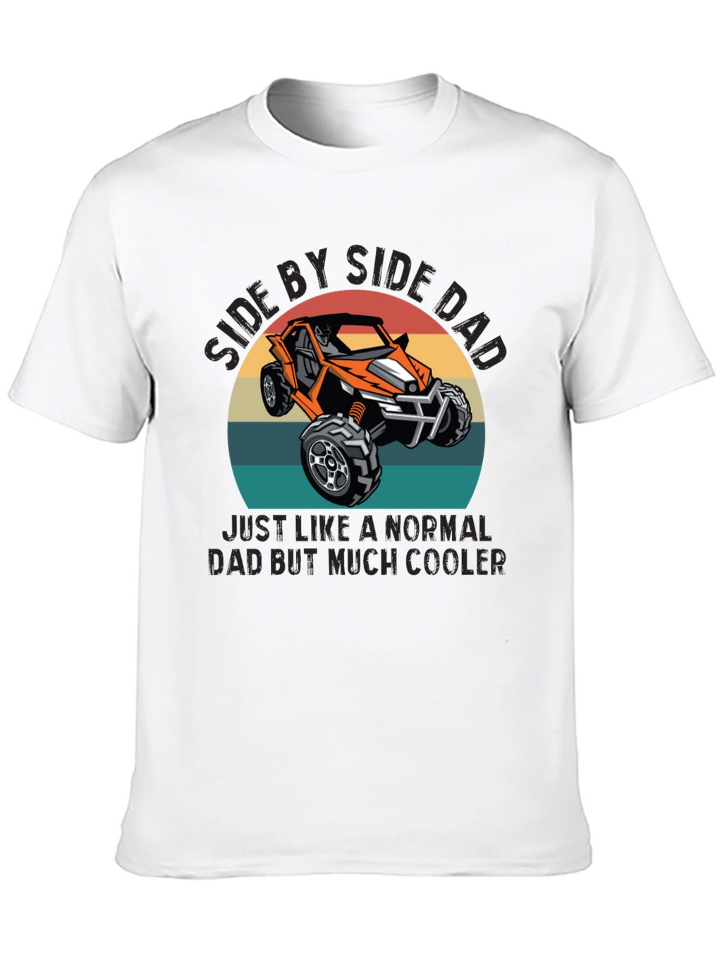 Side by Side Dad Graphic T-Shirt