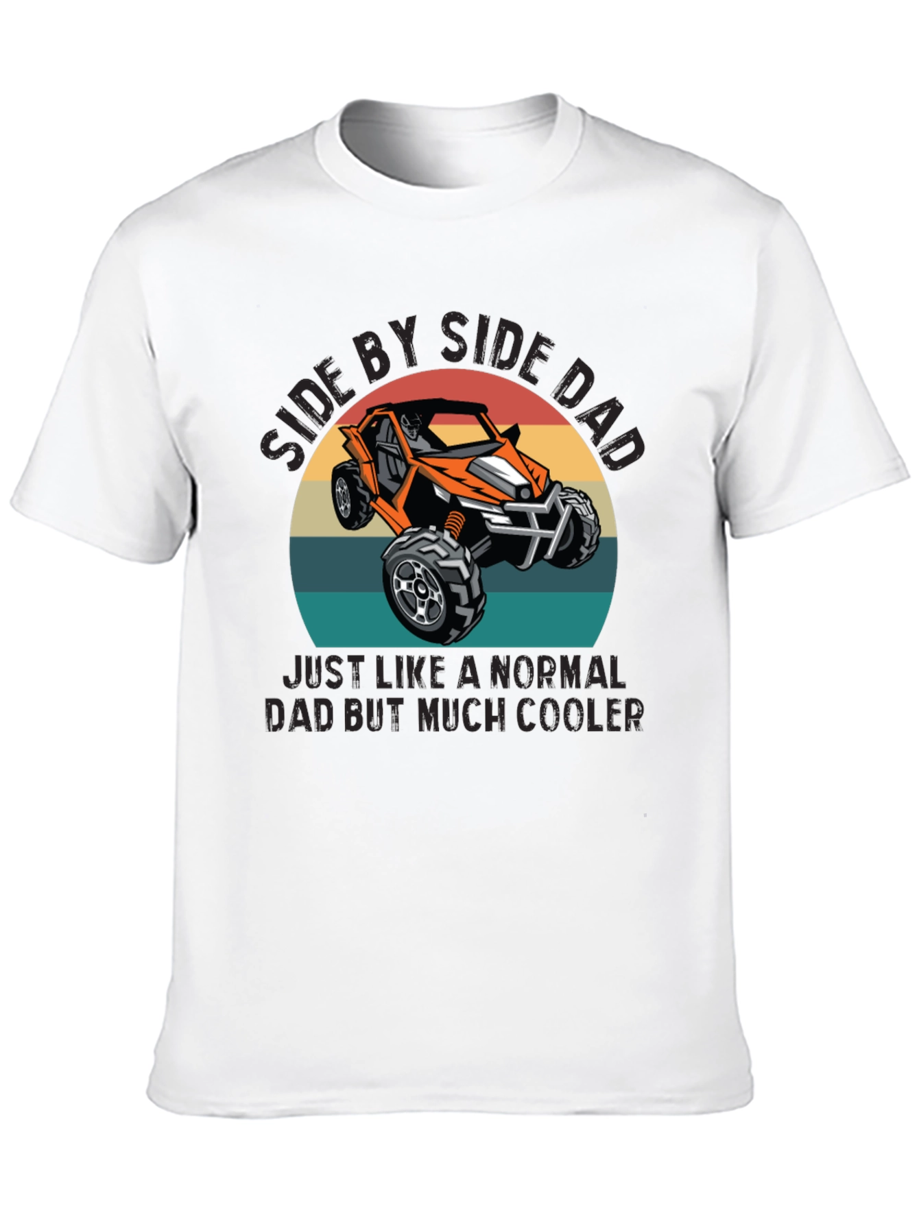 Side by Side Dad Graphic T-Shirt