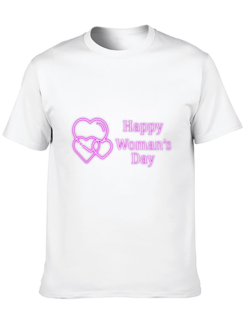 Happy Womans Day Tee - Black Graphic T-Shirt