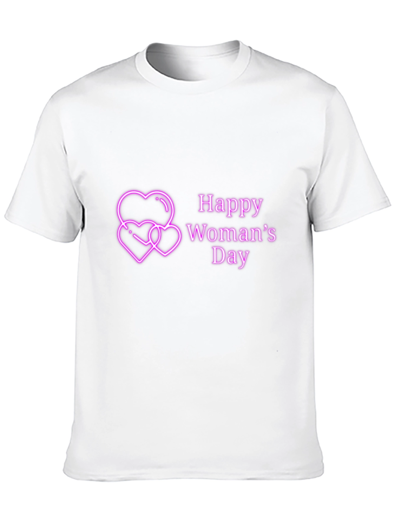 Happy Womans Day Tee - Black Graphic T-Shirt