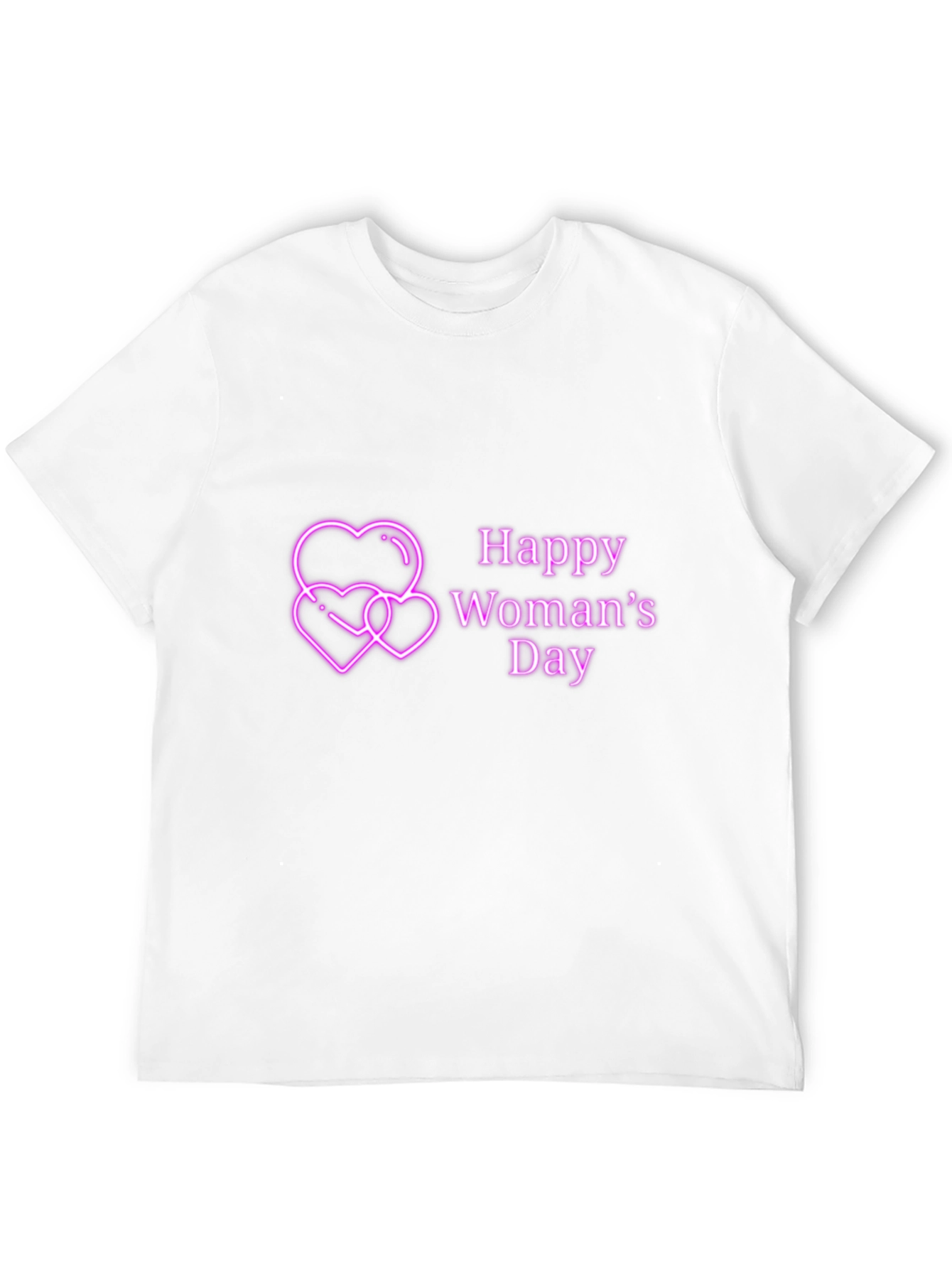 Happy Womans Day Tee - Black Graphic T-Shirt