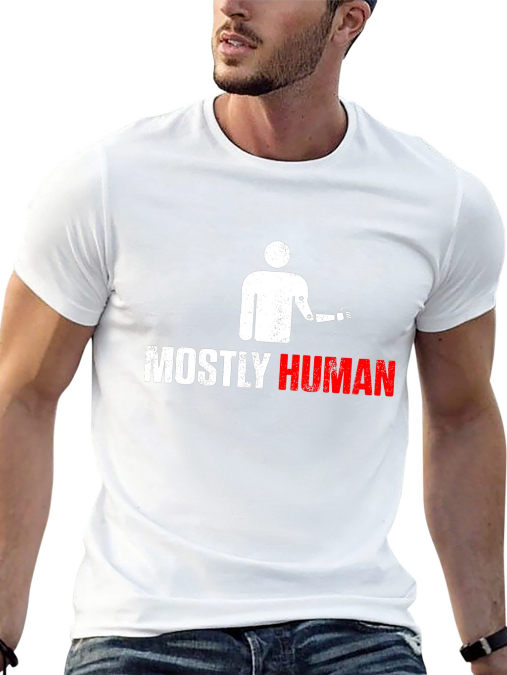 Mostly Human Graphic T-Shirt